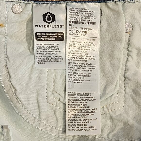 Levi Strauss Premium Women's Jeans Wedgie Straight High Rise Blue Size 32x26 - Picture 15 of 16